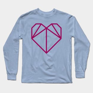 Origami Heart Long Sleeve T-Shirt